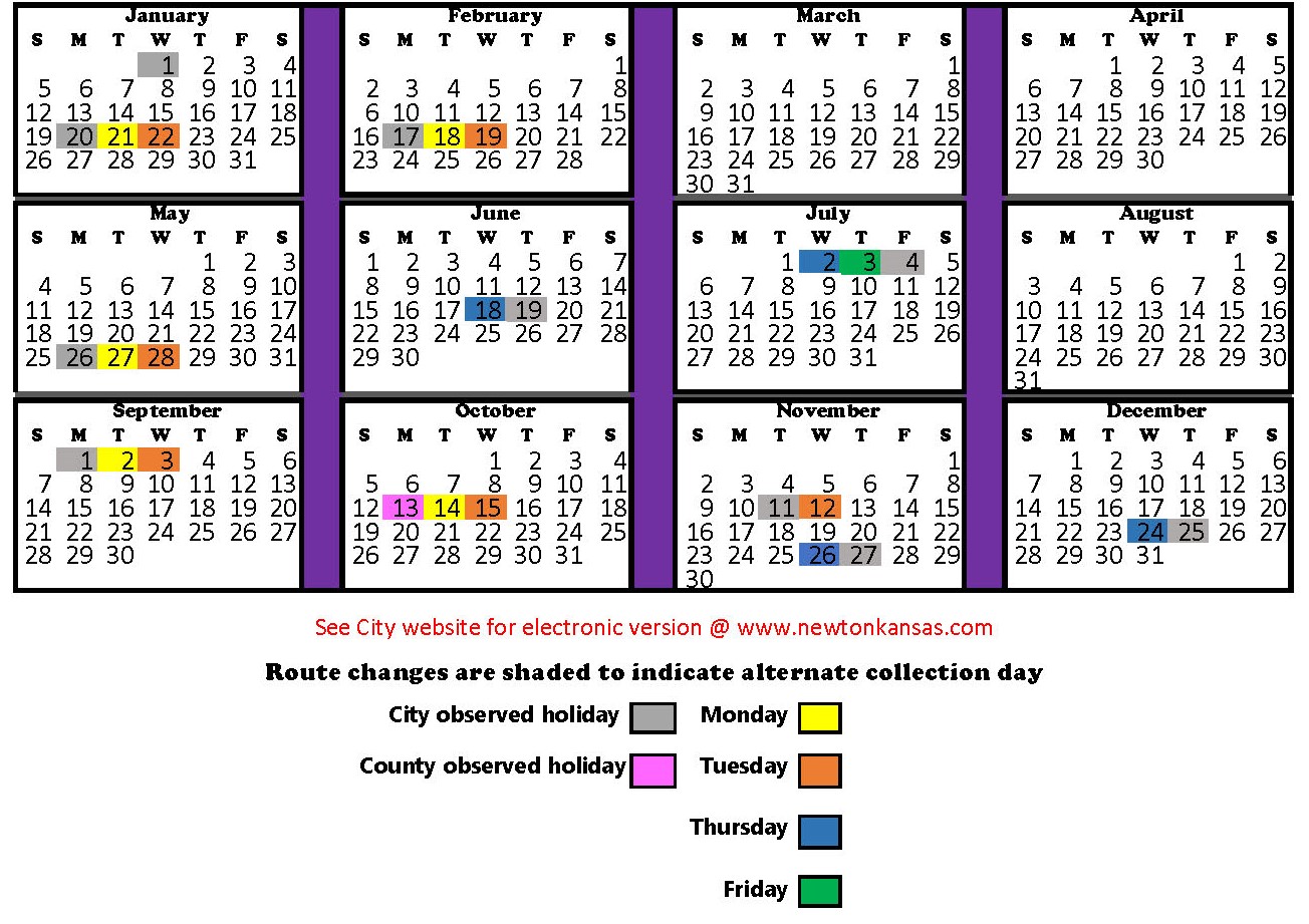 2025 route calendar